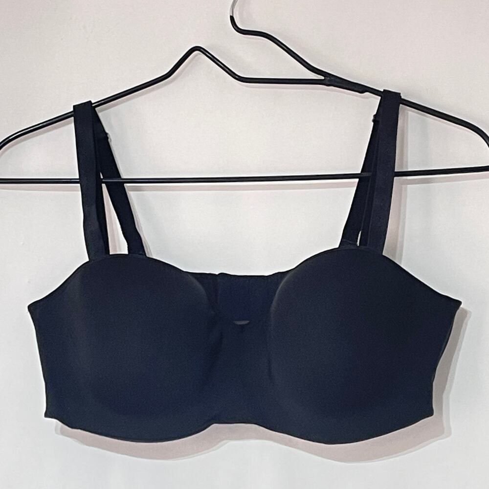 Soma Bra Womens 40C Black Multiways Straps Underwire Clear Straps Included NWOT